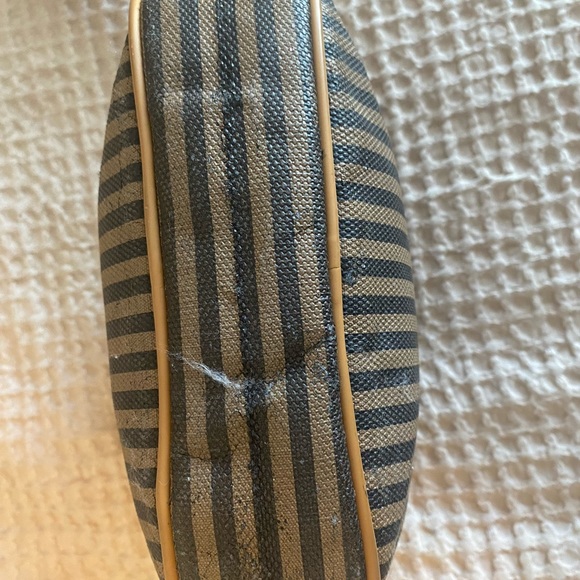 Fendi Vintage Pequin Stripe Round Crossbody Bag with Dust Bag - Picture 13 of 13